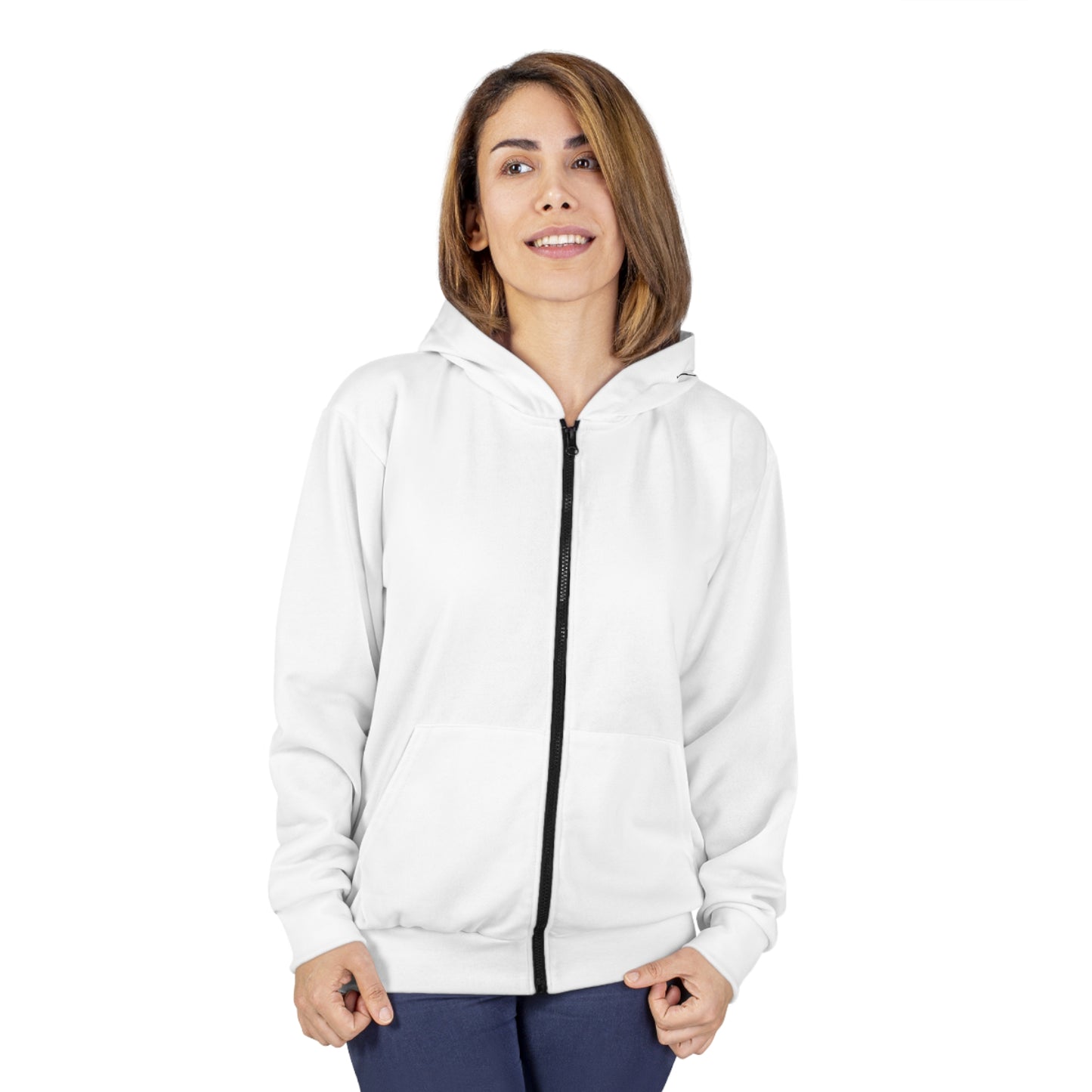 DNT: Legacy 2 Millionaire - Unisex Zip Hoodie (White)