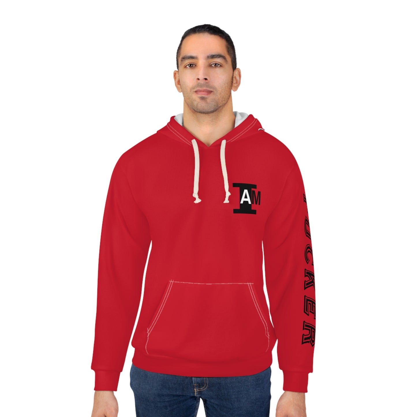 I Am: TUCKER - Unisex Pullover Hoodie (Red)