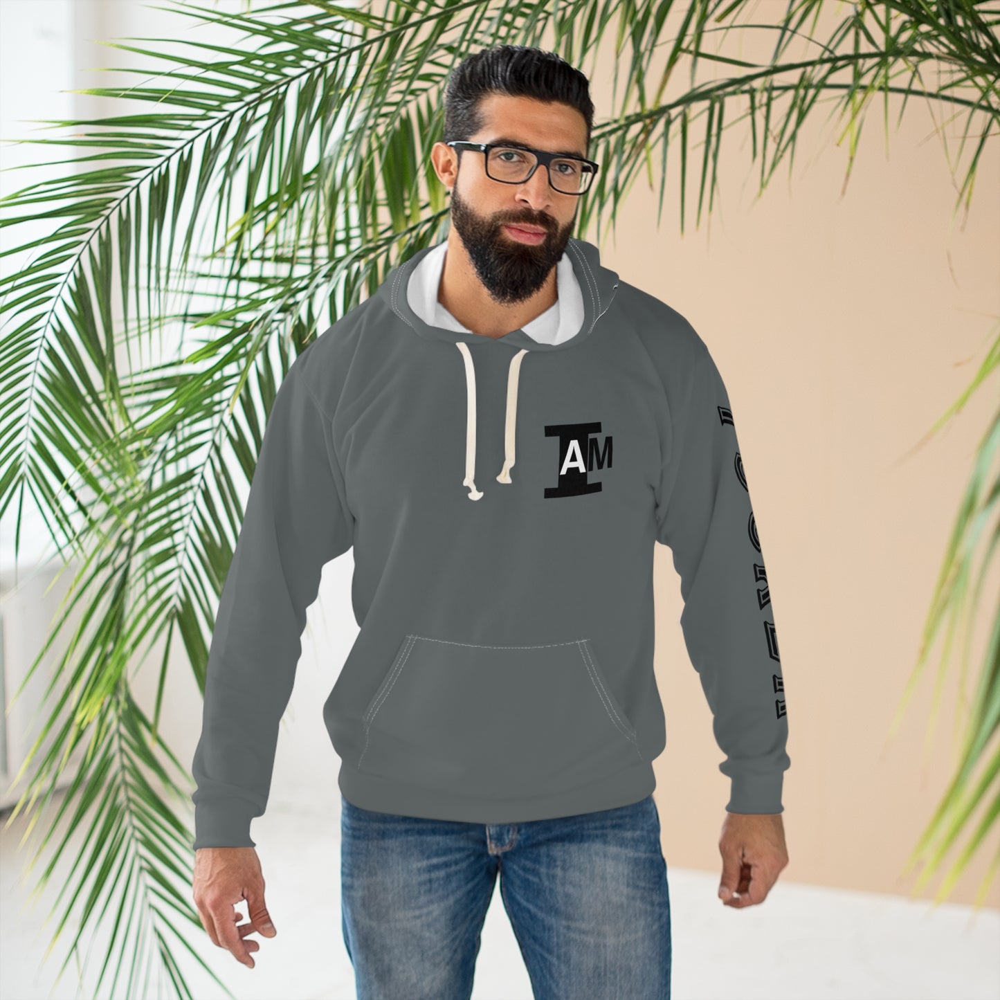 I Am: TUCKER - Unisex Pullover Hoodie (Grey)