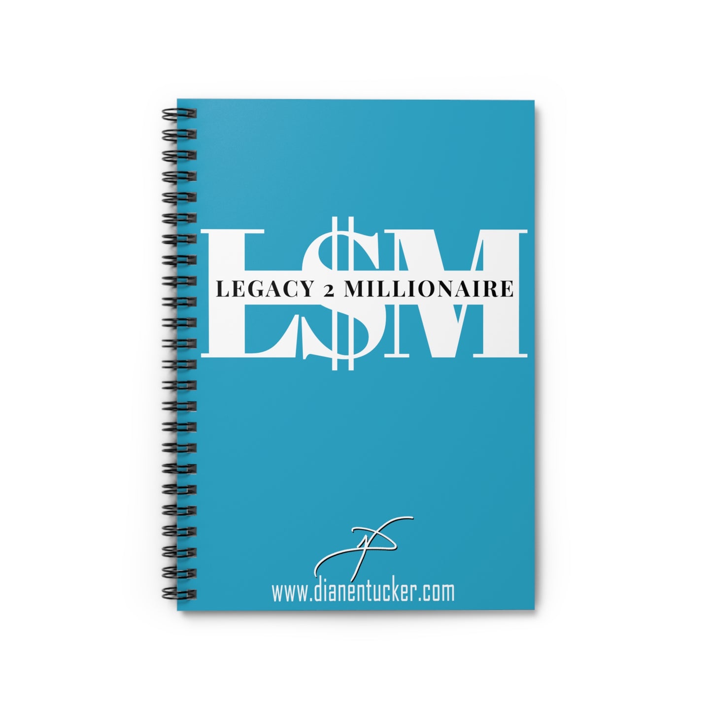 DNT: Legacy 2 Millionaire - Spiral Notebook - Ruled Line (Turquoise)