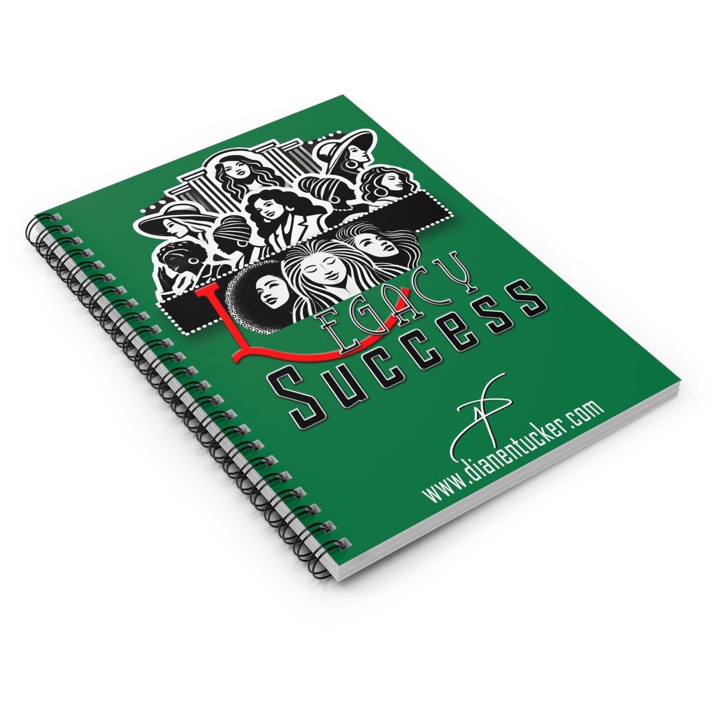 DNT: Legacy Success - Spiral Notebook - Ruled Line (Dark Green)