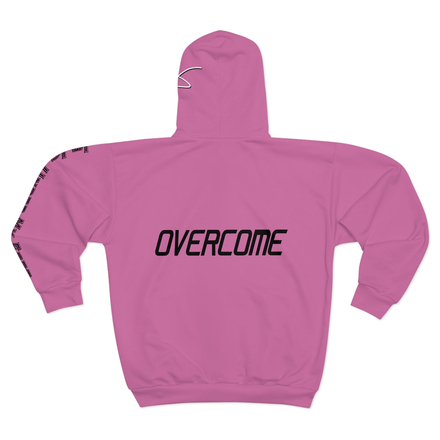 I Have: OVERCOME (It Is Under My Feet) - Unisex Zip Hoodie (Pink)