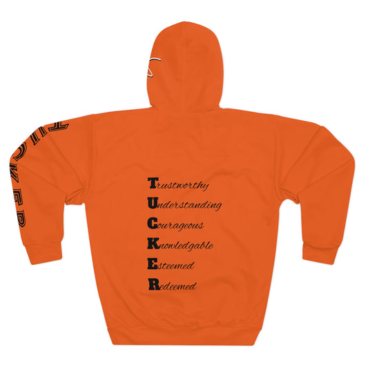 I Am: TUCKER - Unisex Pullover Hoodie (Orange)