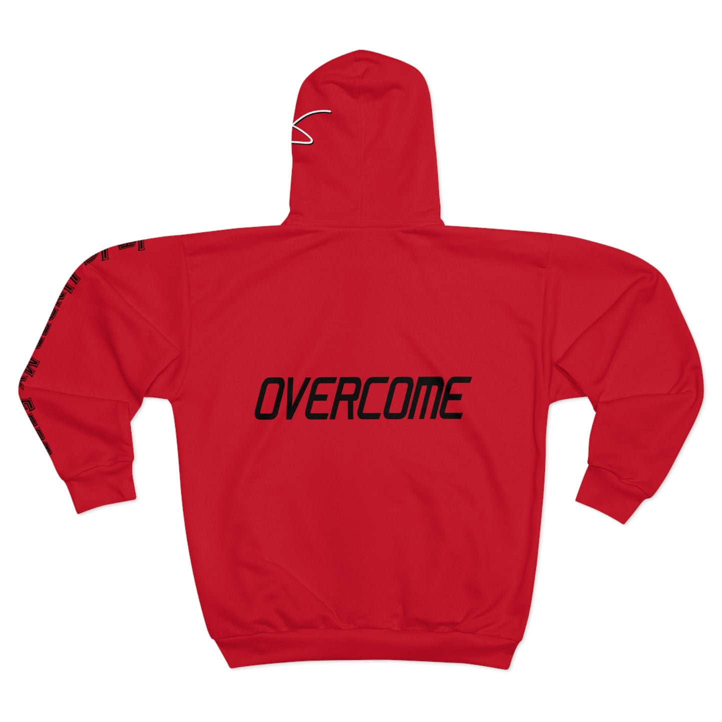 I Have: OVERCOME (It Is Under My Feet) - Unisex Zip Hoodie (Red)