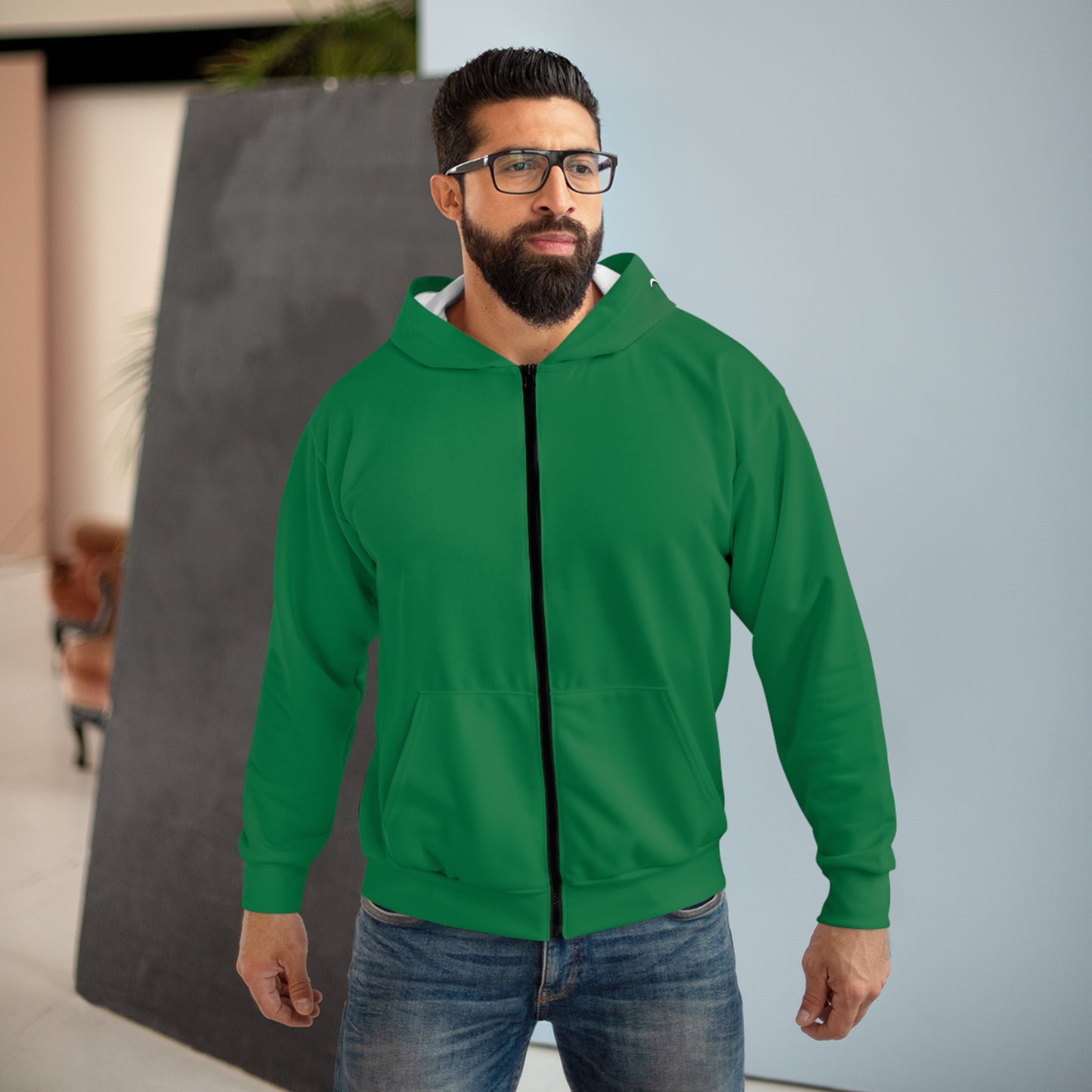 DNT: Legacy 2 Millionaire - Unisex Zip Hoodie (Green)