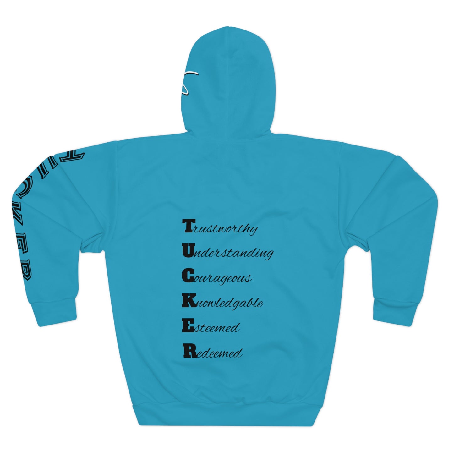 I Am: TUCKER - Unisex Pullover Hoodie (Turquoise)