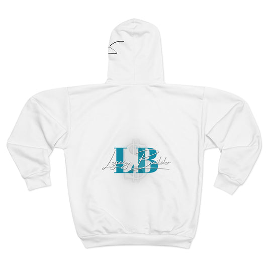 DNT: Legacy Builder - Unisex Zip Hoodie (White)