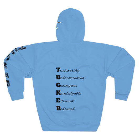 I Am: TUCKER - Unisex Pullover Hoodie (Light Blue)