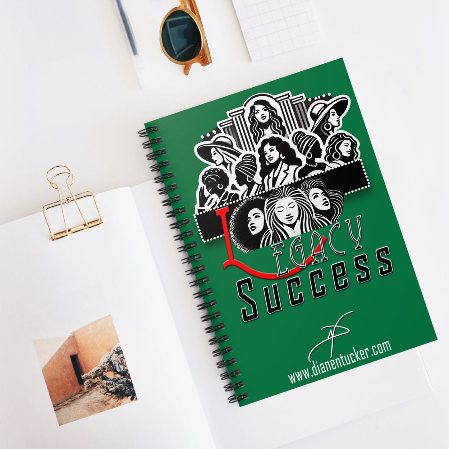 DNT: Legacy Success - Spiral Notebook - Ruled Line (Dark Green)