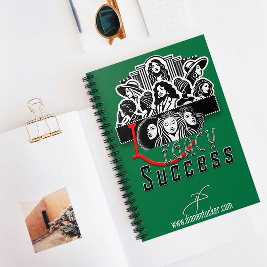 DNT: Legacy Success - Spiral Notebook - Ruled Line (Dark Green)