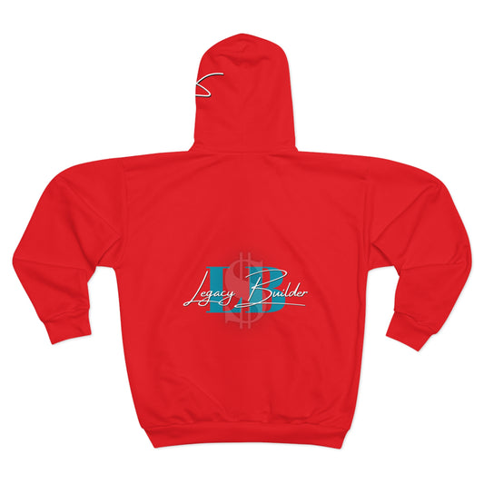 DNT: Legacy Builder - Unisex Zip Hoodie (Red)