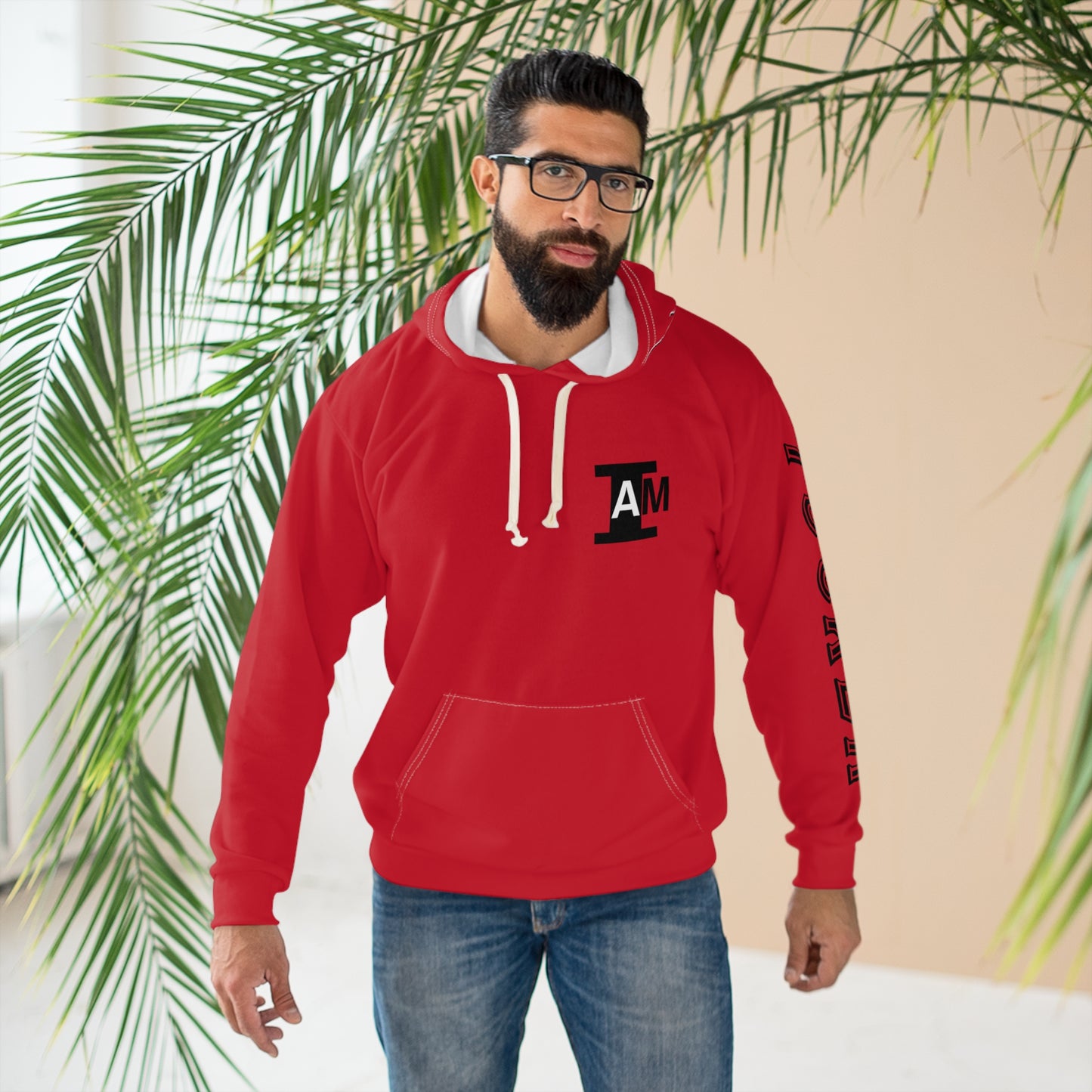 I Am: TUCKER - Unisex Pullover Hoodie (Red)