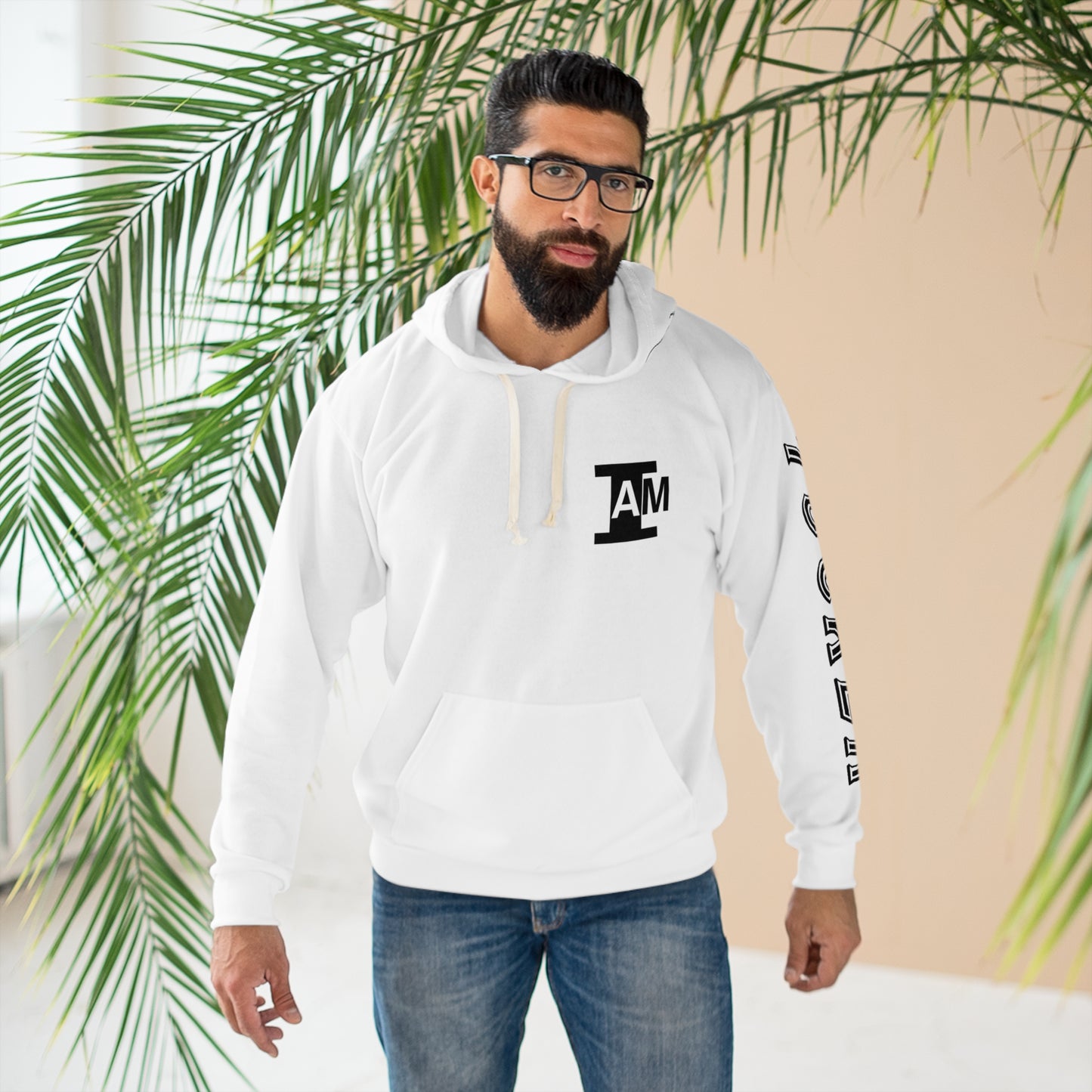 I Am: TUCKER - Unisex Pullover Hoodie (White)