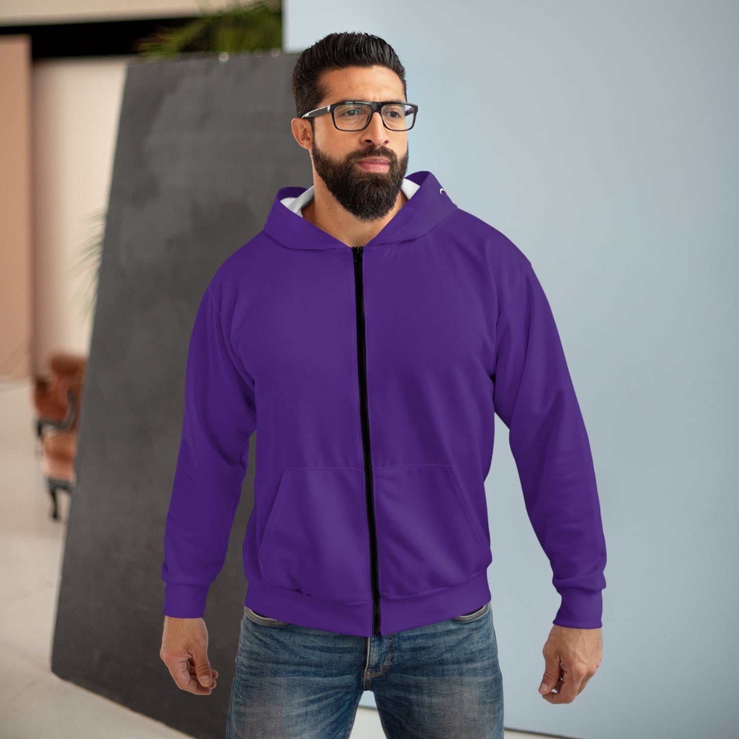 DNT: Legacy 2 Millionaire - Unisex Zip Hoodie (Purple)