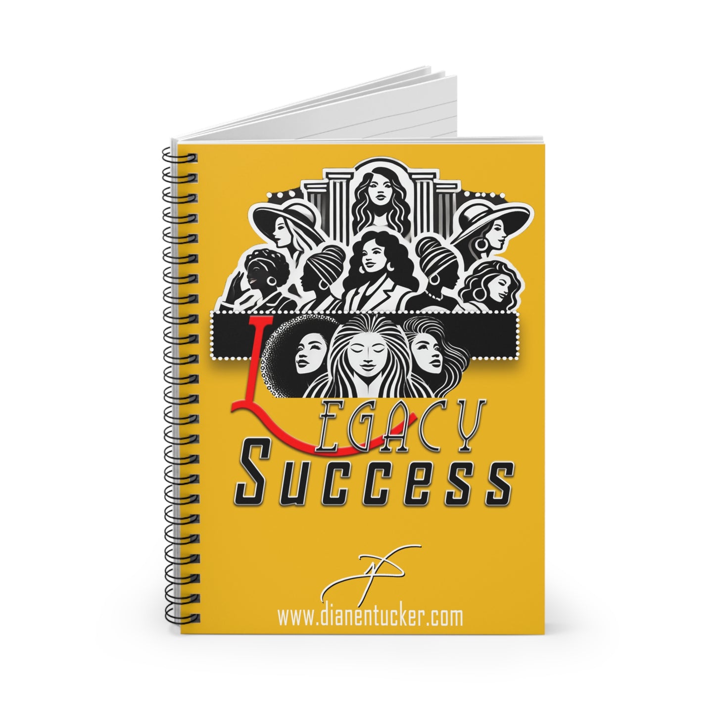 DNT: Legacy Success - Spiral Notebook - Ruled Line (Yellow)