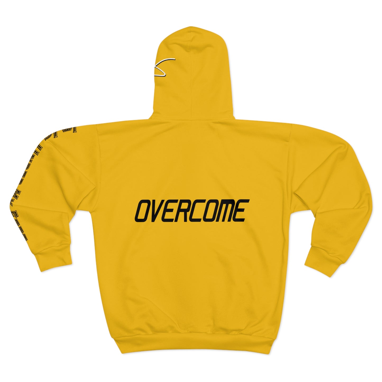 I Have: OVERCOME (It Is Under My Feet) - Unisex Zip Hoodie (Yellow)