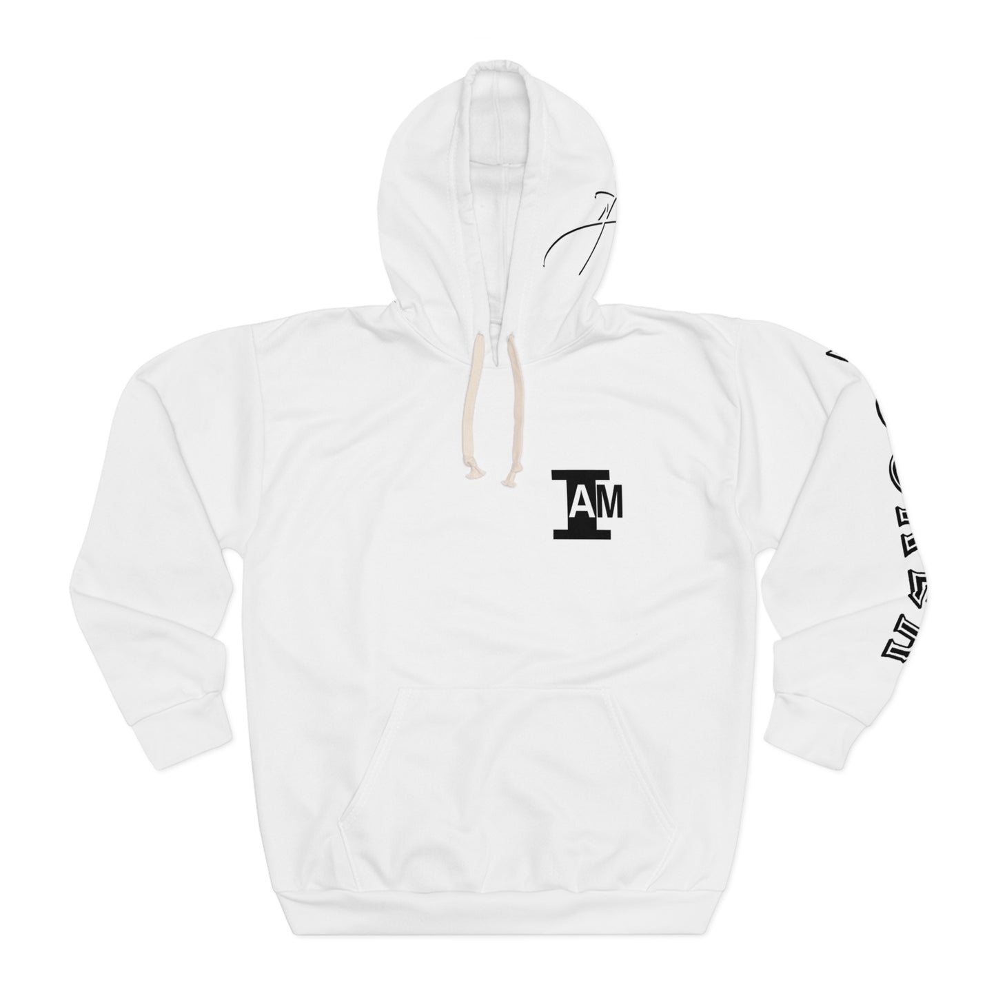 I Am: TUCKER - Unisex Pullover Hoodie (White)