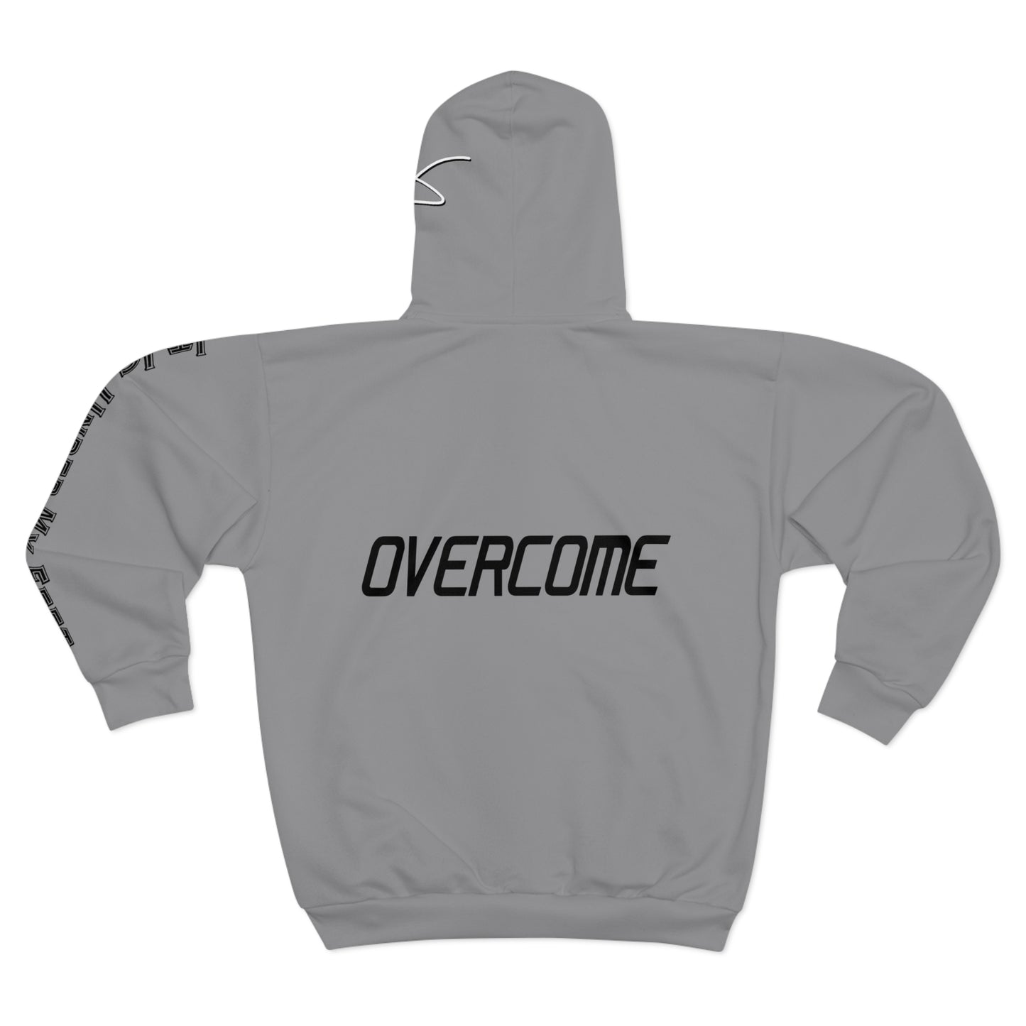 I Have: OVERCOME (It Is Under My Feet) - Unisex Zip Hoodie (Grey)