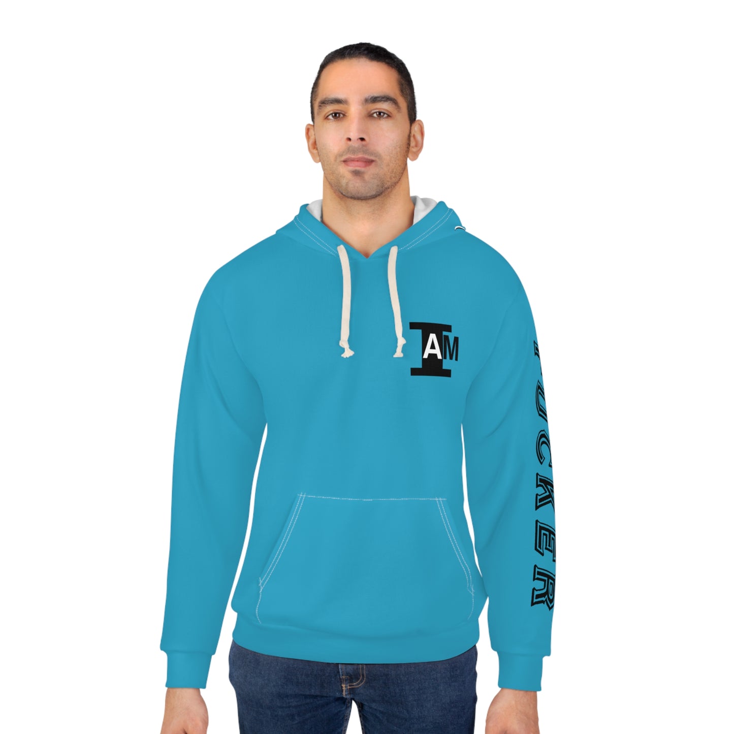 I Am: TUCKER - Unisex Pullover Hoodie (Turquoise)