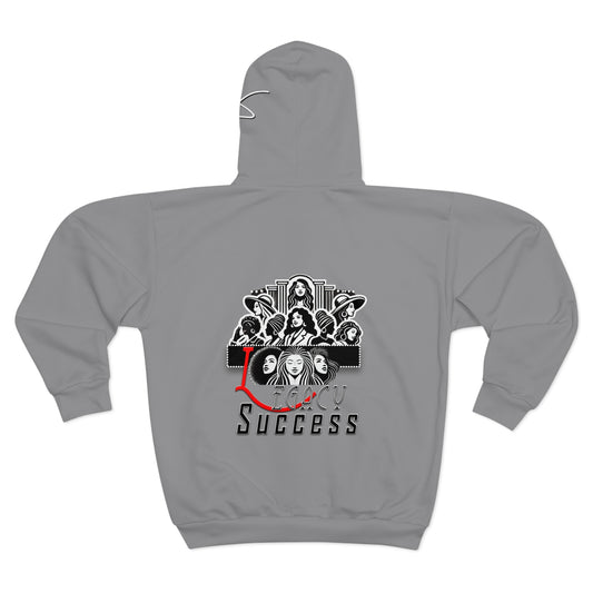 DNT: Legacy Success - Unisex Zip Hoodie (Grey)