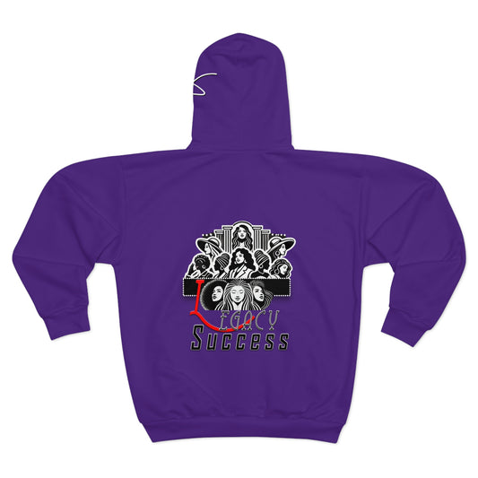 DNT: Legacy Success - Unisex Zip Hoodie (Purple)