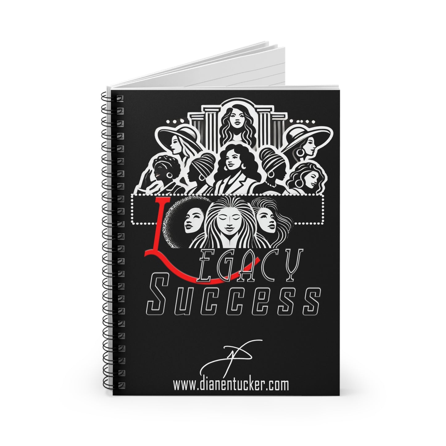 DNT: Legacy Success - Spiral Notebook - Ruled Line (Black)