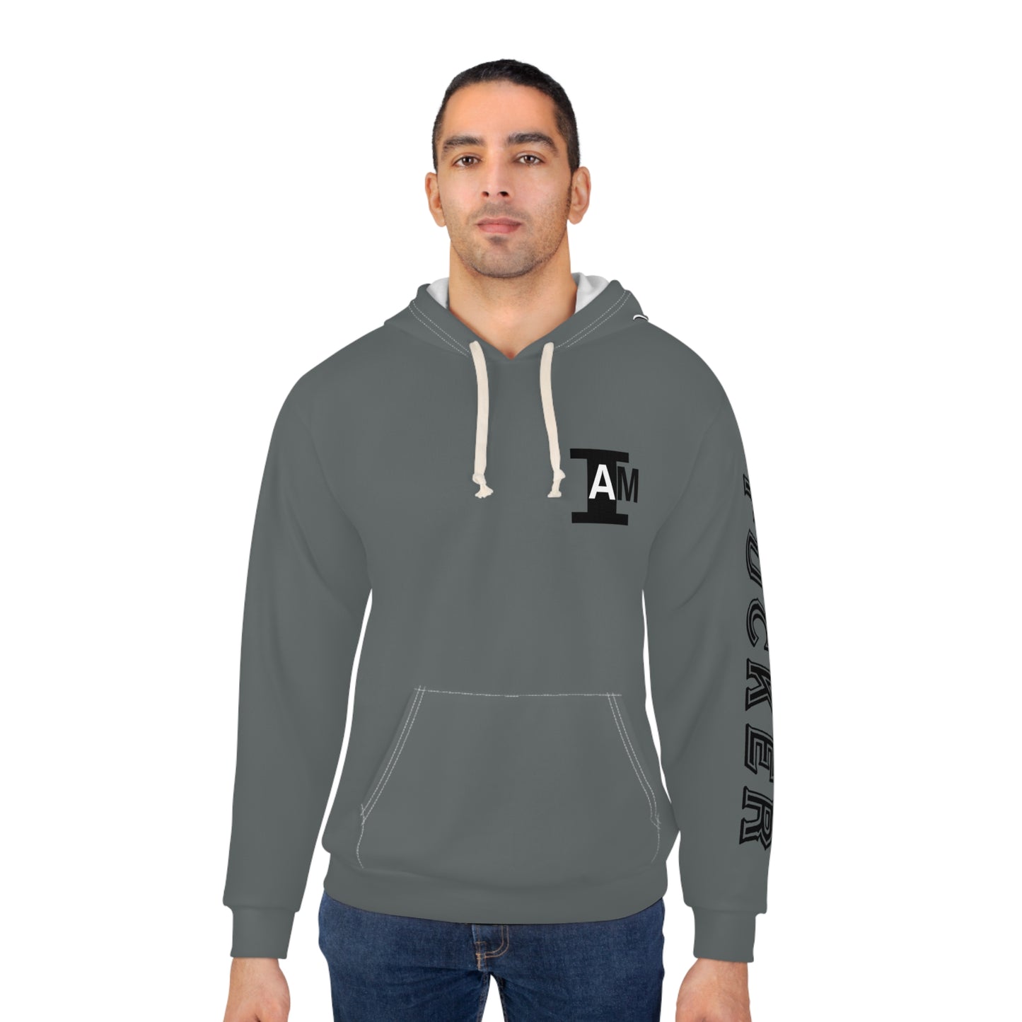 I Am: TUCKER - Unisex Pullover Hoodie (Grey)