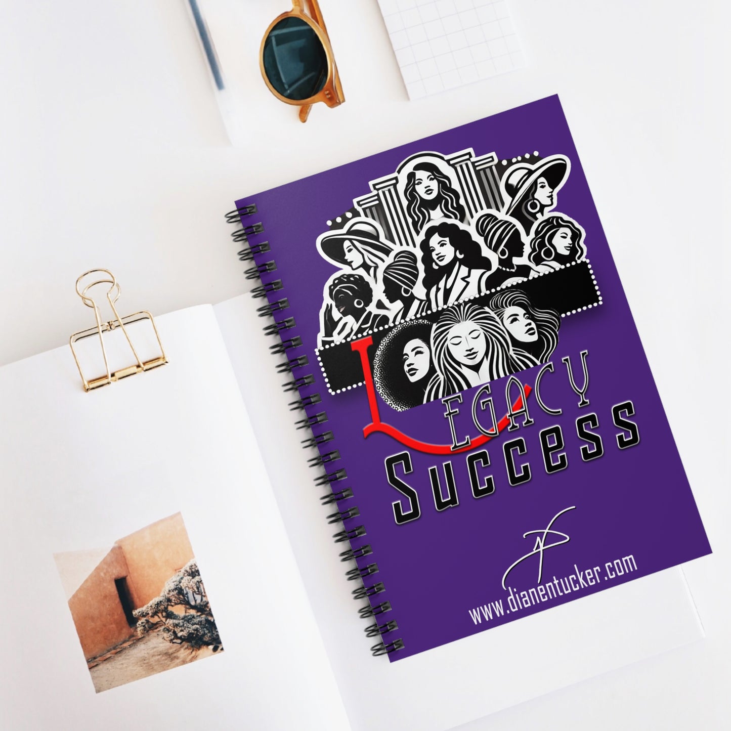 DNT: Legacy Success - Spiral Notebook - Ruled Line (Purple)