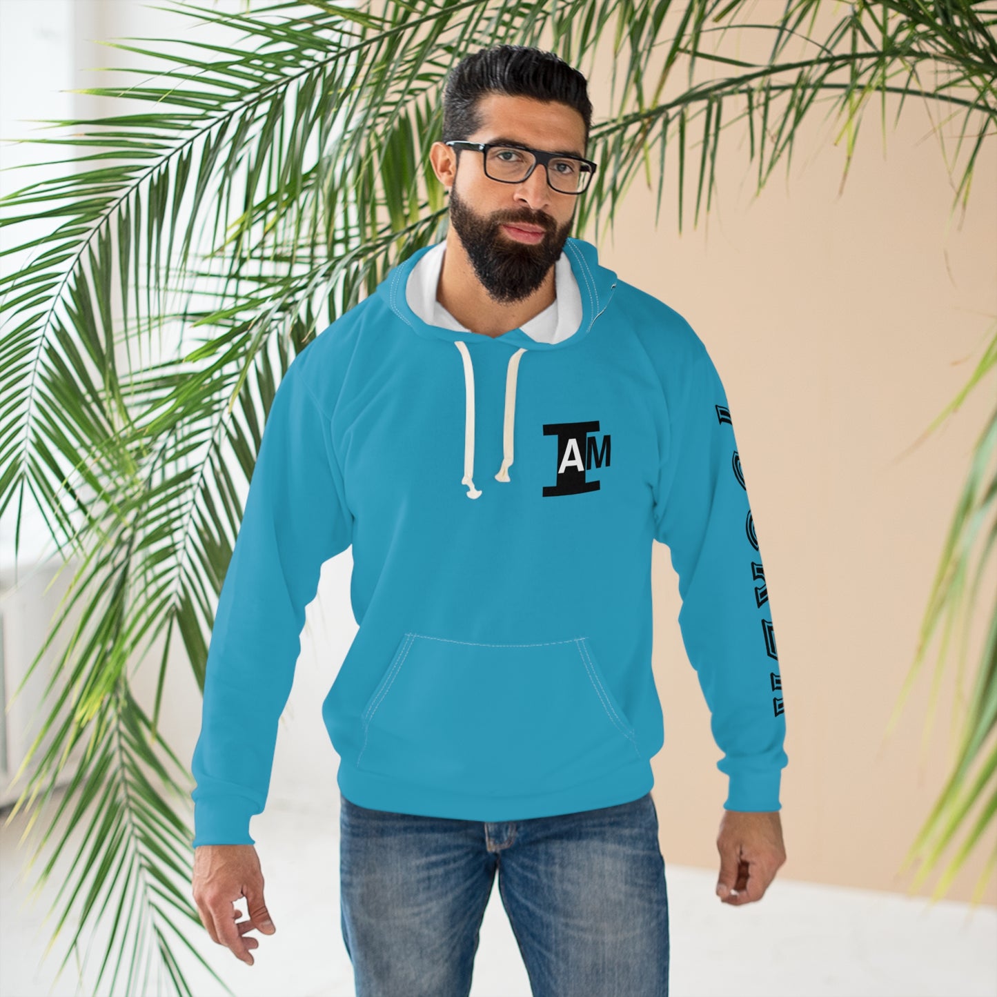 I Am: TUCKER - Unisex Pullover Hoodie (Turquoise)