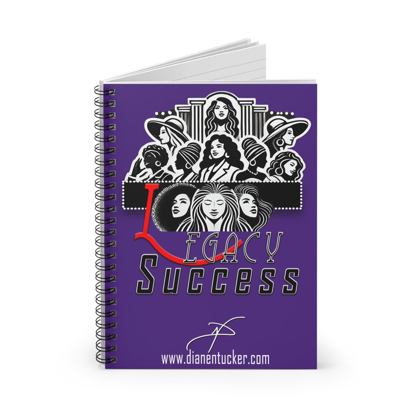 DNT: Legacy Success - Spiral Notebook - Ruled Line (Purple)