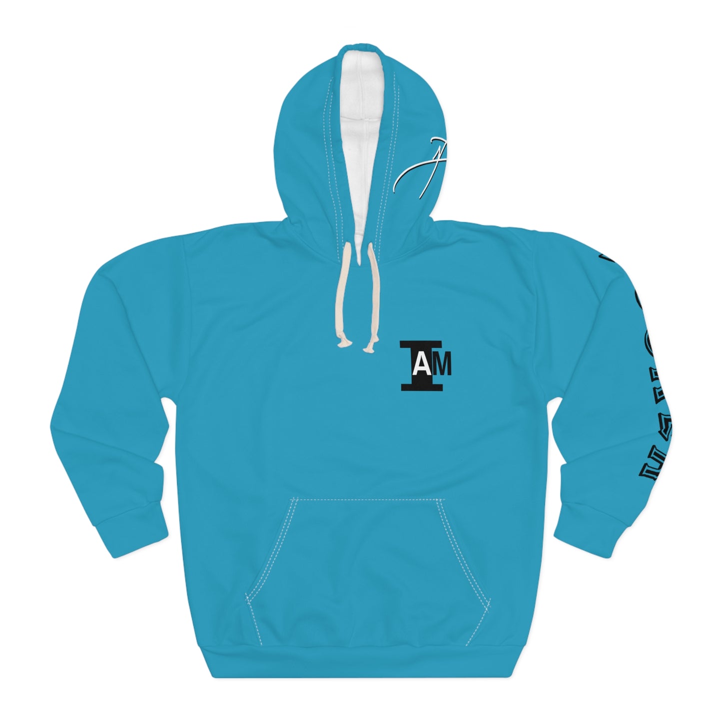 I Am: TUCKER - Unisex Pullover Hoodie (Turquoise)