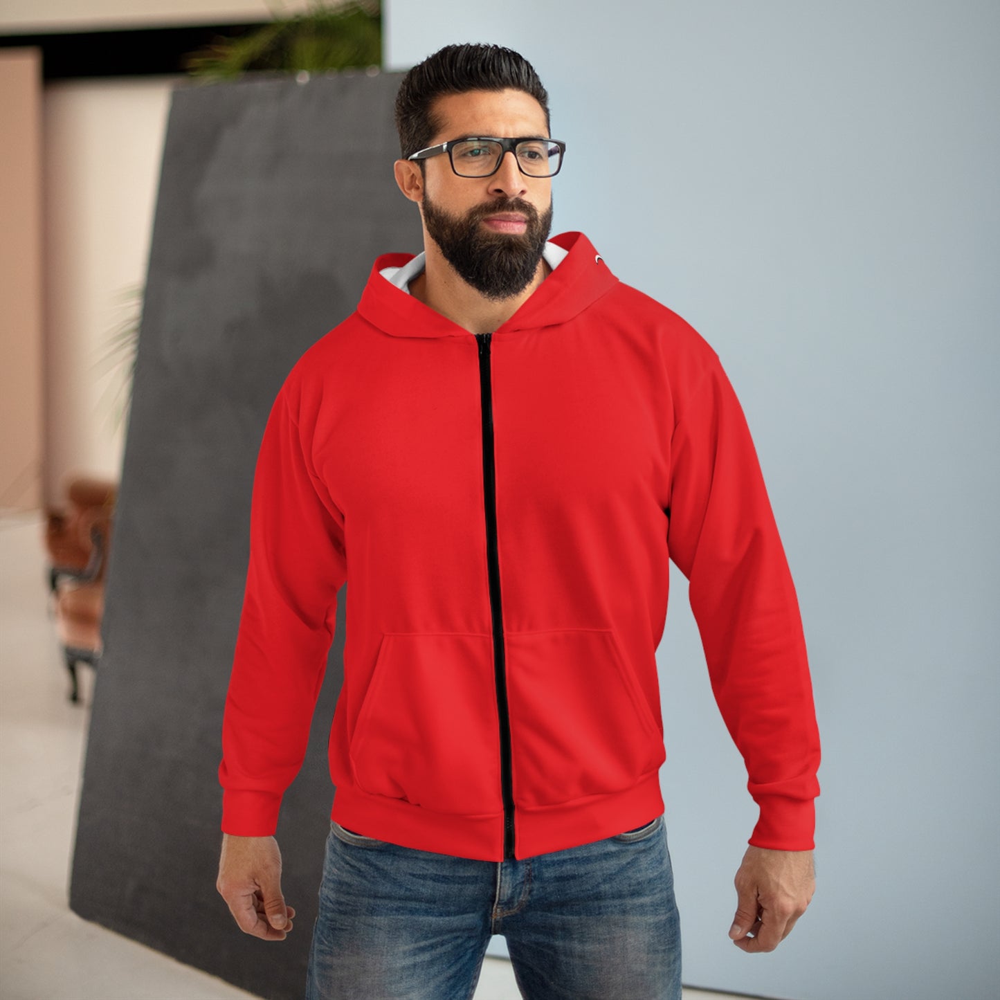 DNT: Legacy 2 Millionaire - Unisex Zip Hoodie (Red)